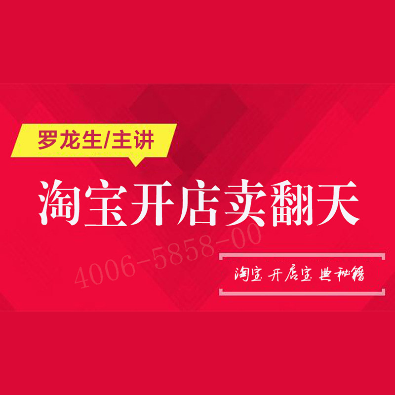 正版包票 罗龙生 淘宝开店卖翻天-淘宝开店宝典秘籍视频课程非DVD