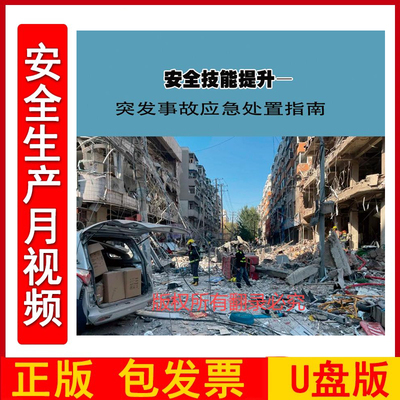 安全技能提升-突发事故应急处置指南 1U盘版 2025年全国安全生产月主题片视频警示案例音像企业安全知识培训课程教育片宣传片ZAWH