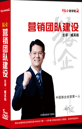 送礼品营销团队建设 臧其超 5DVD 狼企体系建设 讲座光盘