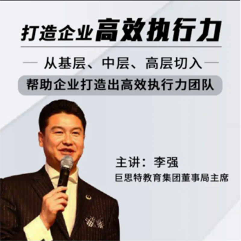 打造企业高效执行力 网络课程 非DVD光盘   李强 中智4.7