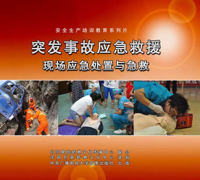 正品包邮   突发事故应急救援---现场应急处置与急救  2DVD