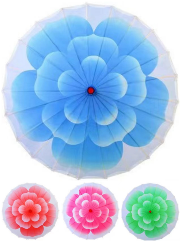 茉莉花旗袍走秀工艺伞古风演出舞蹈绸布油纸伞吊顶回娘家广场民族