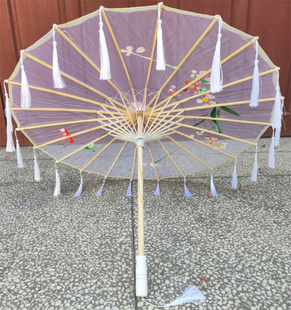 踏浪透明流苏伞演出舞蹈伞道具古典走秀工艺伞舞江南跳舞伞表演伞