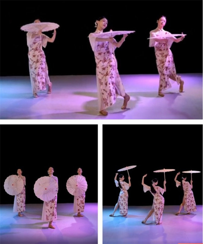 인간의 불꽃 놀이 댄스 우산 비 골목 아름다움 성능 우산 CATWALK 장식 춤 CHEONGSAM 다시 어머니의 집 소품 공예 우산