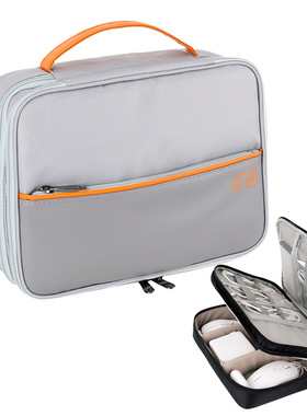 新款大容量三层数码包3C电脑配件收纳包鼠标移动硬盘有序整理袋