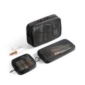 可印制LOGO可视网数码 包多功能化妆包透气洗漱包零钱袋工具收纳包