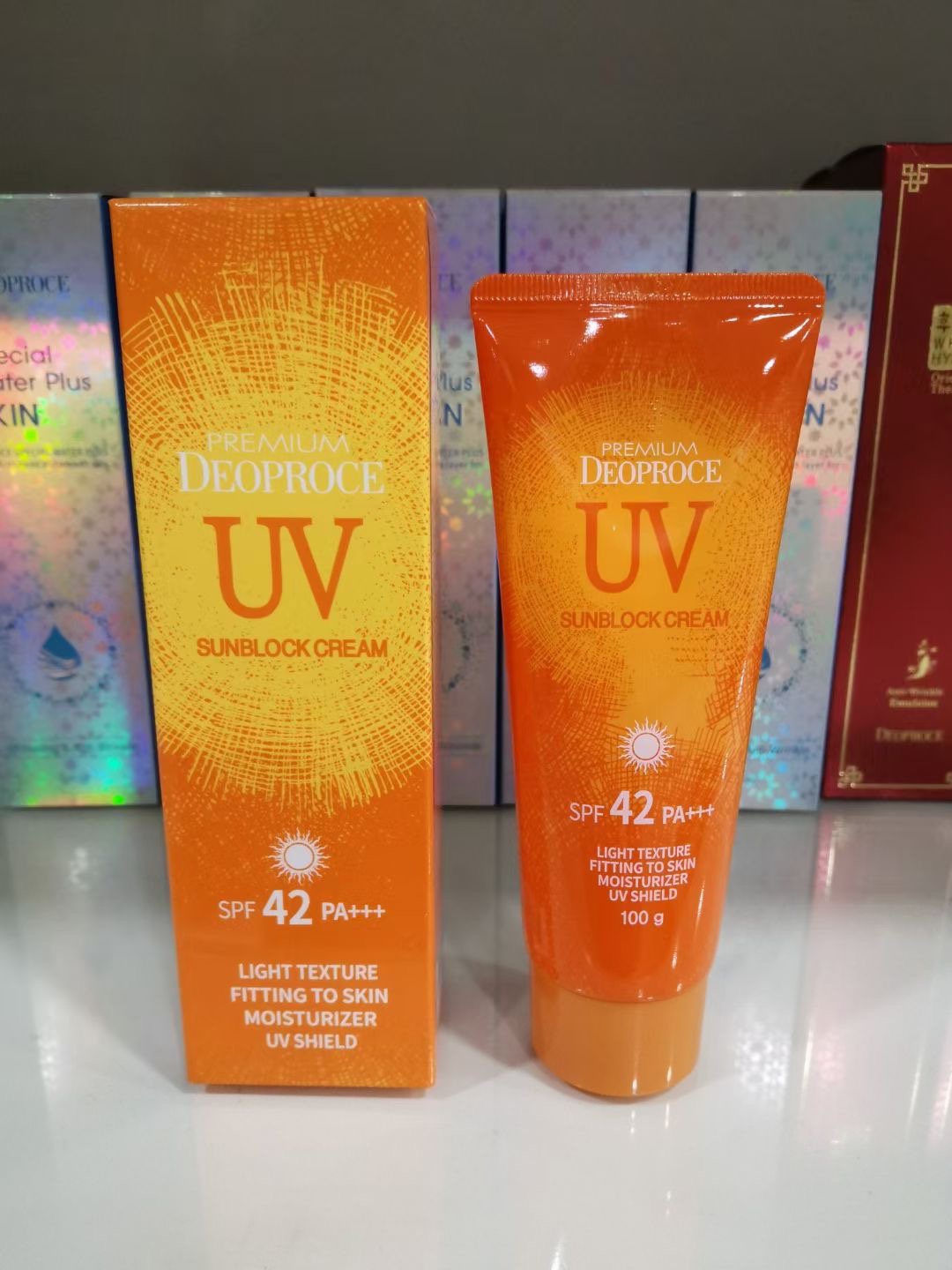 韩国deoproce迪戈内斯多效防晒霜SPF42+++保湿提亮清爽不油腻100g