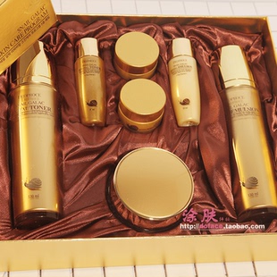 韩国三星Deoproce迪戈内斯黄金蜗牛水乳液面霜三件套保湿紧致修复