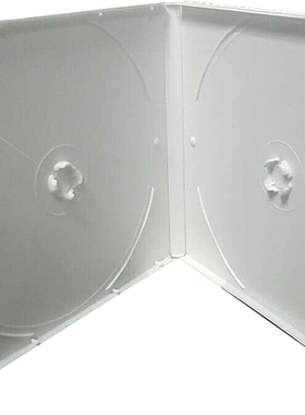 加厚 双片装 光碟盒子 乳白色光盘盒 pp盒 塑料碟壳CD DVD包装盒