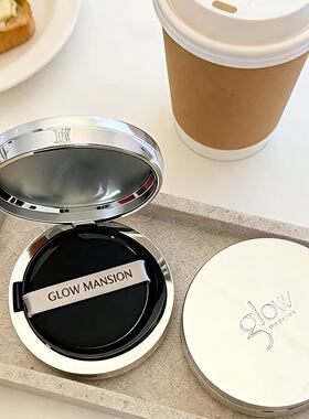 现货保税 GLOW MANSION  玻璃水光气垫柔雾遮瑕持久不脱妆控油