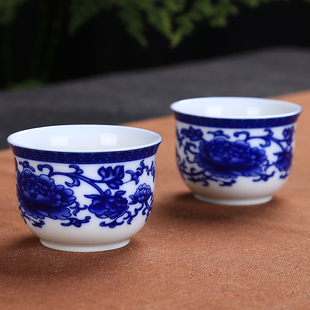青花茶杯  青花酒杯 小茶碗 功夫杯