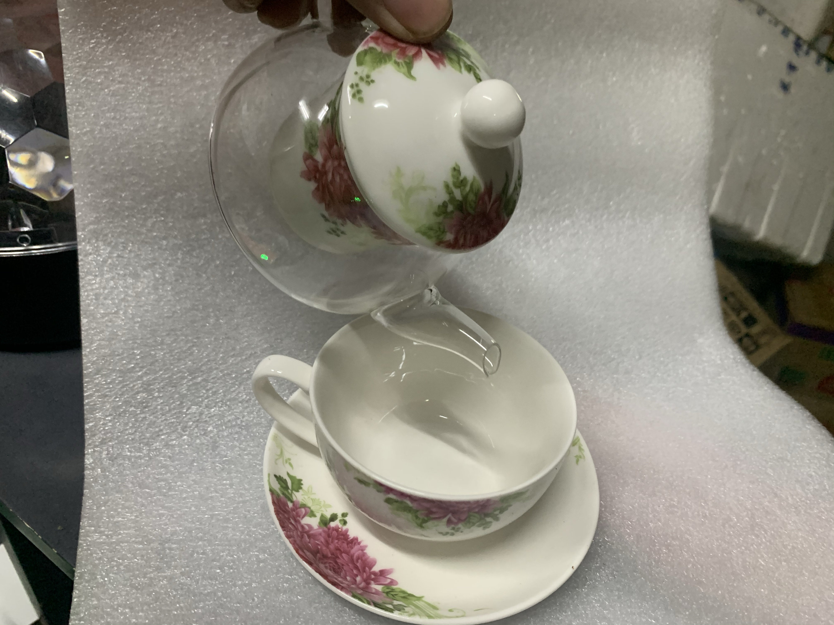 红玫瑰 一壶一杯韩式子母壶一人茶壶