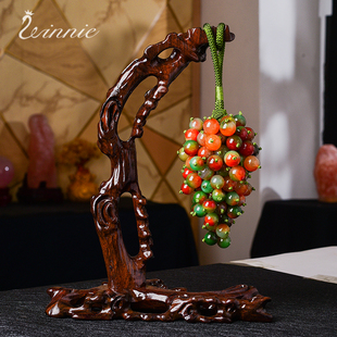 天然玛瑙葡萄风水摆件多子多福一本万利多多益寿开业祝寿新婚礼物