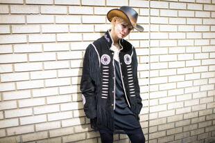 英国代购 手作海螺串珠麂皮流苏下摆绒面革西部牛仔夹克 Jacket㊣