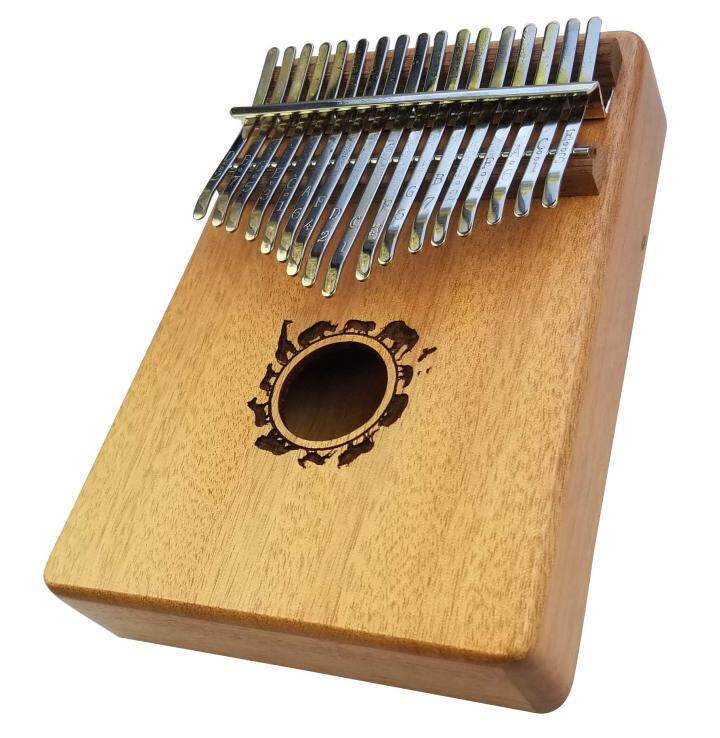 kalimba㊣海外代购 手作非洲风格桃花心木卡林巴琴便携式拇指琴