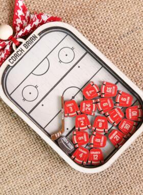 手作定制球员姓名号码摇摇乐装饰