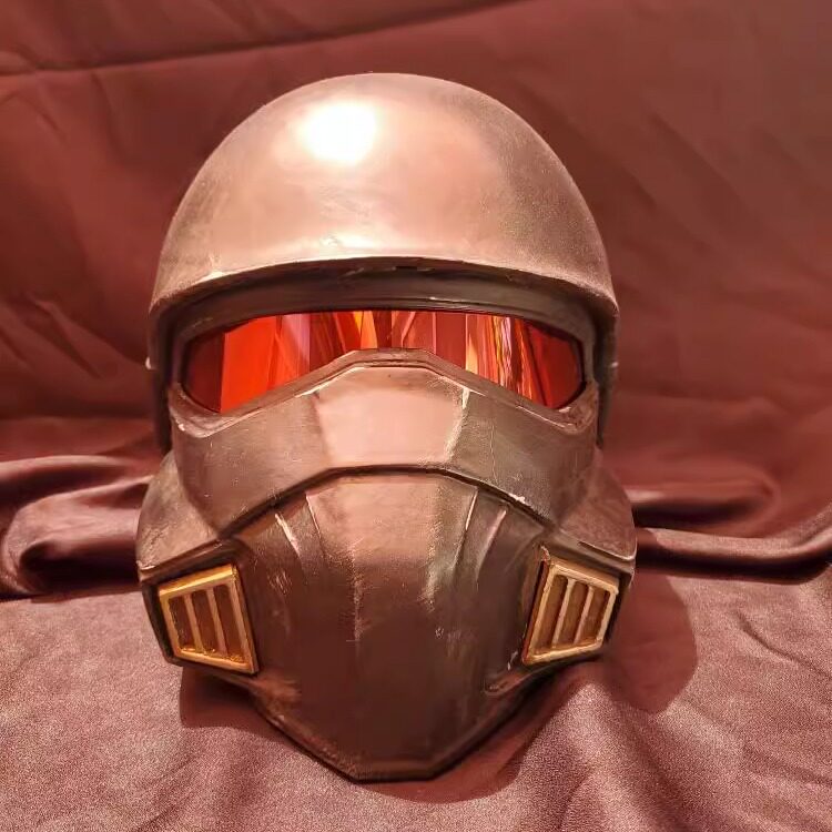 美国代购Helmet㊣  手作角色扮演潜行者轻型机枪手冷酷钢铁头盔