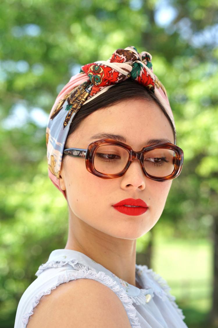 美国代购Glasses 古着收藏1960年代简约精致玳瑁色调镜框眼镜