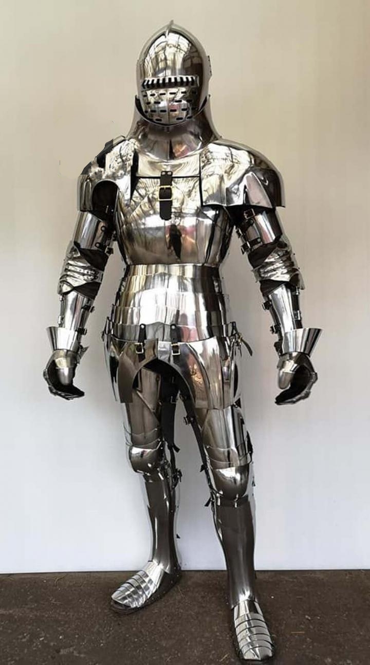 海外代购Knight∞手作复古中世纪钢制骑士可穿戴全身盔甲铠甲套装