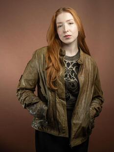 美国代购 Aviator◇手作复古飞行员立领可拆卸补丁棕色皮夹克皮衣