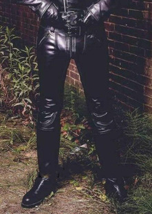 皮裤 英国代购 机车男士 真皮牛皮双拉链耐穿长裤 Biker◇手作经典