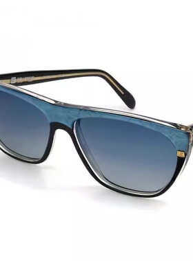 精致蓝色镜片猫眼太阳眼镜