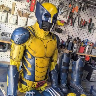 美国代购 Armored◇手作死侍与金刚狼cosplay万圣节铠甲盔甲套装