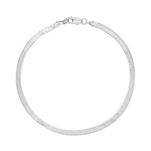 Anklet㊣美国代购 手作迷人简约人字形纹无过敏925纯银脚链脚饰
