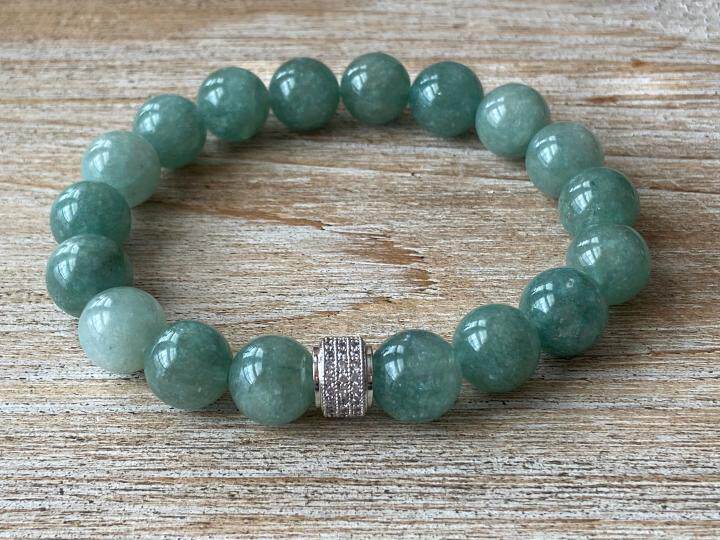 Bead㊣海外代购 手作迷人美丽缅甸玉水晶手镯串珠弹力手链手饰