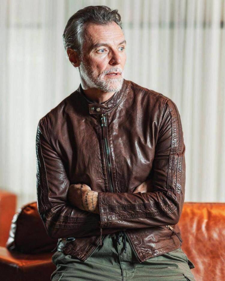 美国代购Racer◇手作棕色羔羊皮咖啡馆赛车摩托车夹克男士皮衣