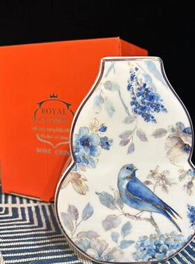 英国royalclassic皇家柯莱斯新中式喜上眉梢花瓶客厅古韵摆件插花