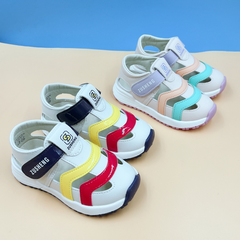 防滑透气男女童鞋足圣镂空夏季