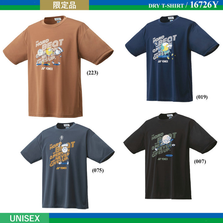 日本限量款YONEX尤尼克斯羽毛球服男女速干文化衫短袖T恤16726Y
