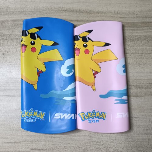 SWANS诗韵新款防水硅胶皮卡丘动漫卡通泳帽