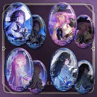 大丽花翡翠昔涟吧唧椭圆挂饰周边双闪吧唧徽章扎痛包送礼物学生