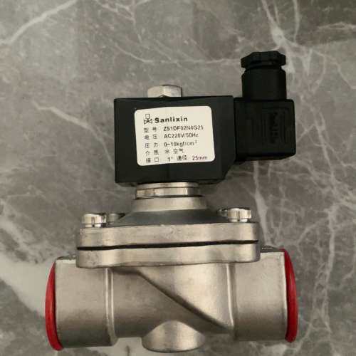 议价sanlixin不锈钢电磁阀ZS1DF02N4G25全新