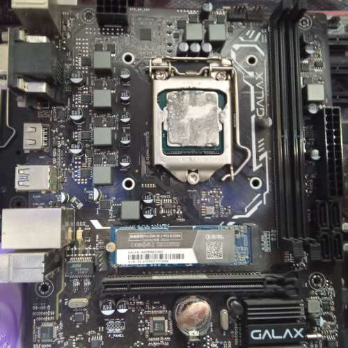 议价Galax H510M光影主板，I3 10105处理器，10