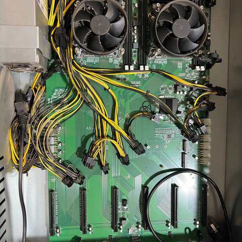 议价ALEO X99 6PLUS 六卡直插平台 带机箱电源