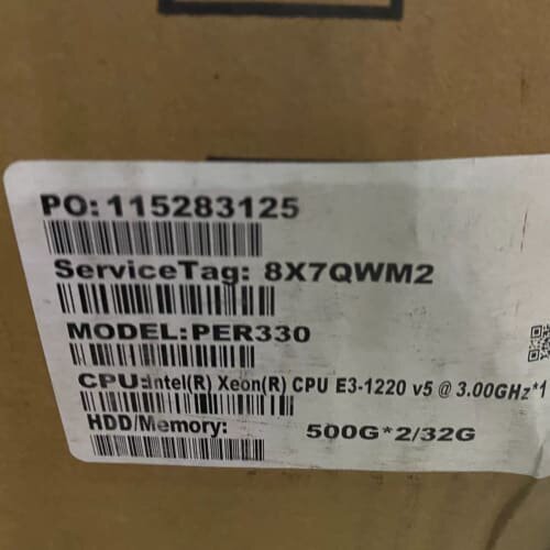 议价全新dell r330 e3-1220v5 /32g/ 50