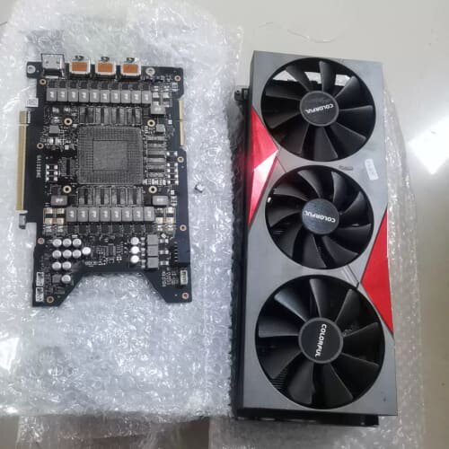 议价RTX3090Ti 豪华版战斧 散热器十PCB