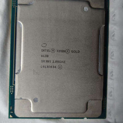 议价拆机志强 金牌 6138 cpu 正式版 拆机 20核40线