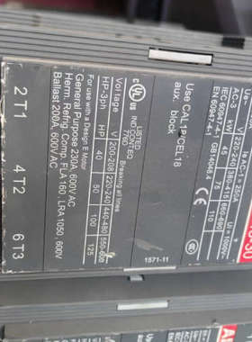 议价充新ABB接触器AF145-30