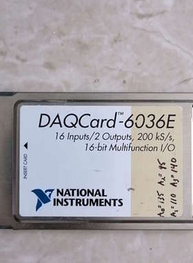议价NI DAQCARD-6036E PCMCIA 数据采集卡