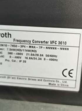议价力士乐变频器7.5kw VFC3610-7K50-3P4-M