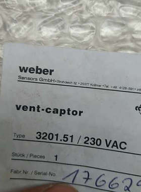 议价韦伯3201.51传感器。韦伯风速传感器