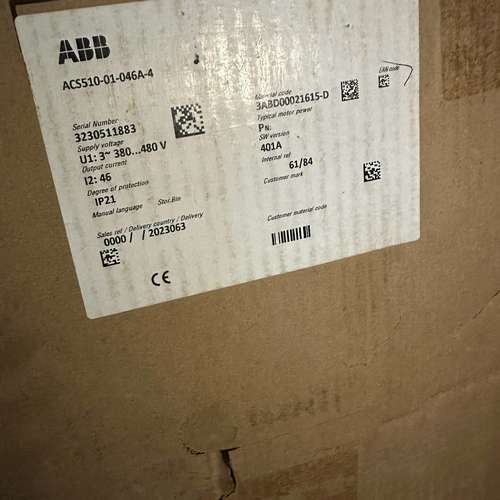 议价全新 ABB变频器 acs510-01-046a-4 22k