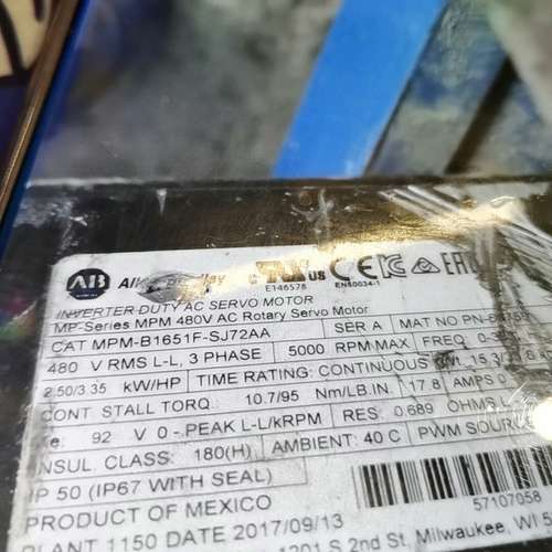 议价AB 伺服电机MPM-B1651F-SJ72AA