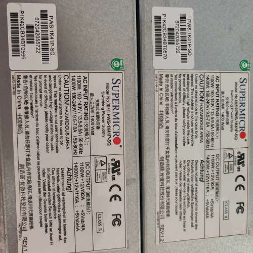 议价原装超微 PWS-1K41P-SQ 服务器电源GPU塔式工作