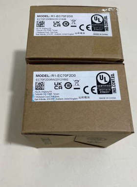 议价台达可编程控制器模块，型号R1-EC70F2D0，全新未使用
