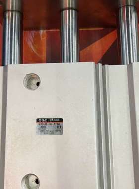 议价拆机SMC导柱气缸MGQL80-30 1台  行程可改至